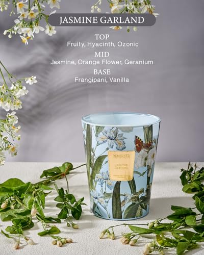 M&Sense MSEL2202EUF JASMINEGARLAND Jasmine Candles Highly Scented 3 Wick 35Oz 150 Hours Burn Extra Large Jar Candles thumb #1
