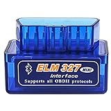[Zappa] (B) Bluetooth4.0(BLE)、BT2.0両対応版 ELM327 OBD2スキャンツール V1.5 日本語マニュアル、6ヶ月保証付 (青)