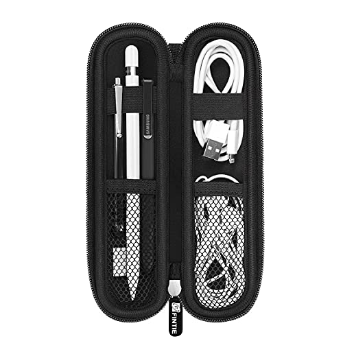 Fintie Pencil Holder Case For Apple Pencil (1St And 2Nd Generation), Soft Neoprene Zipper Carrying Bag Sleeve Pouch Compatible With Samsung Stylus And Surface Pen, (Black) #TOP6