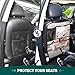 XYMZR Bathtub Pig Cute Car Backseat Organizer, Fashion Seat Back Protectors Kick Mats with Storage Pockets for SUV Minivan or Truck Seats