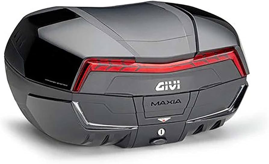 Amazon.com: GIVI Maxia 5 58 Liter Top Case (Black w/Red Reflective
