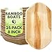 Naturally Chic Palm Leaf Compostable Trays | 8" Biodegradable Disposable Eco Friendly Serving Trays for Weddings, Parties, BBQs, Events (25 Pack)