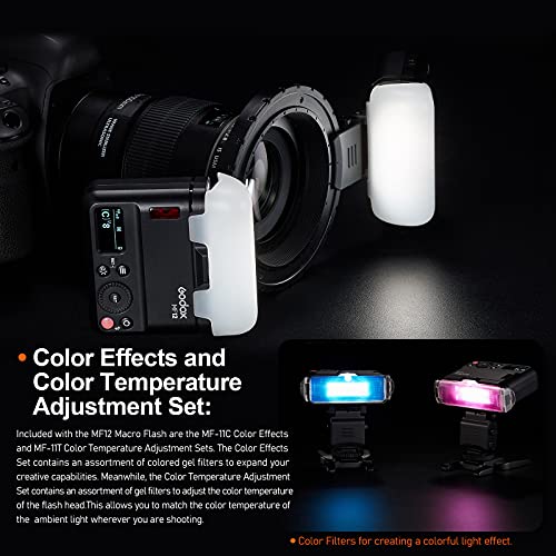 Godox MF12 Makroblitz-Kit mit 2 Lichtern, 2,4 GHz kabellose Steuerung, 3,7 V/6,29 W Lithium-Batterie, kompatibel mit… – Bild 8