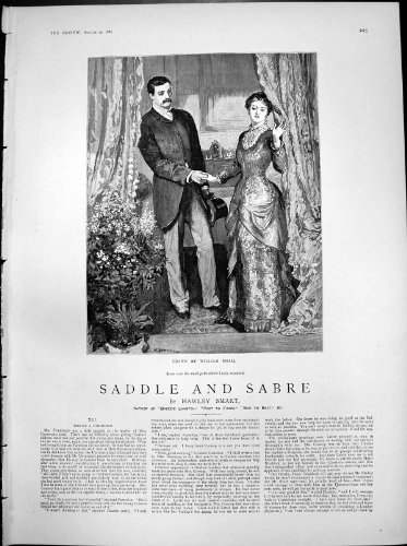 Copie antique de sabre William petit Slade de selle tenant la main 1887 de Letties Copie antique de sabre William petit Slade de selle tenant la main 1887 de Letties