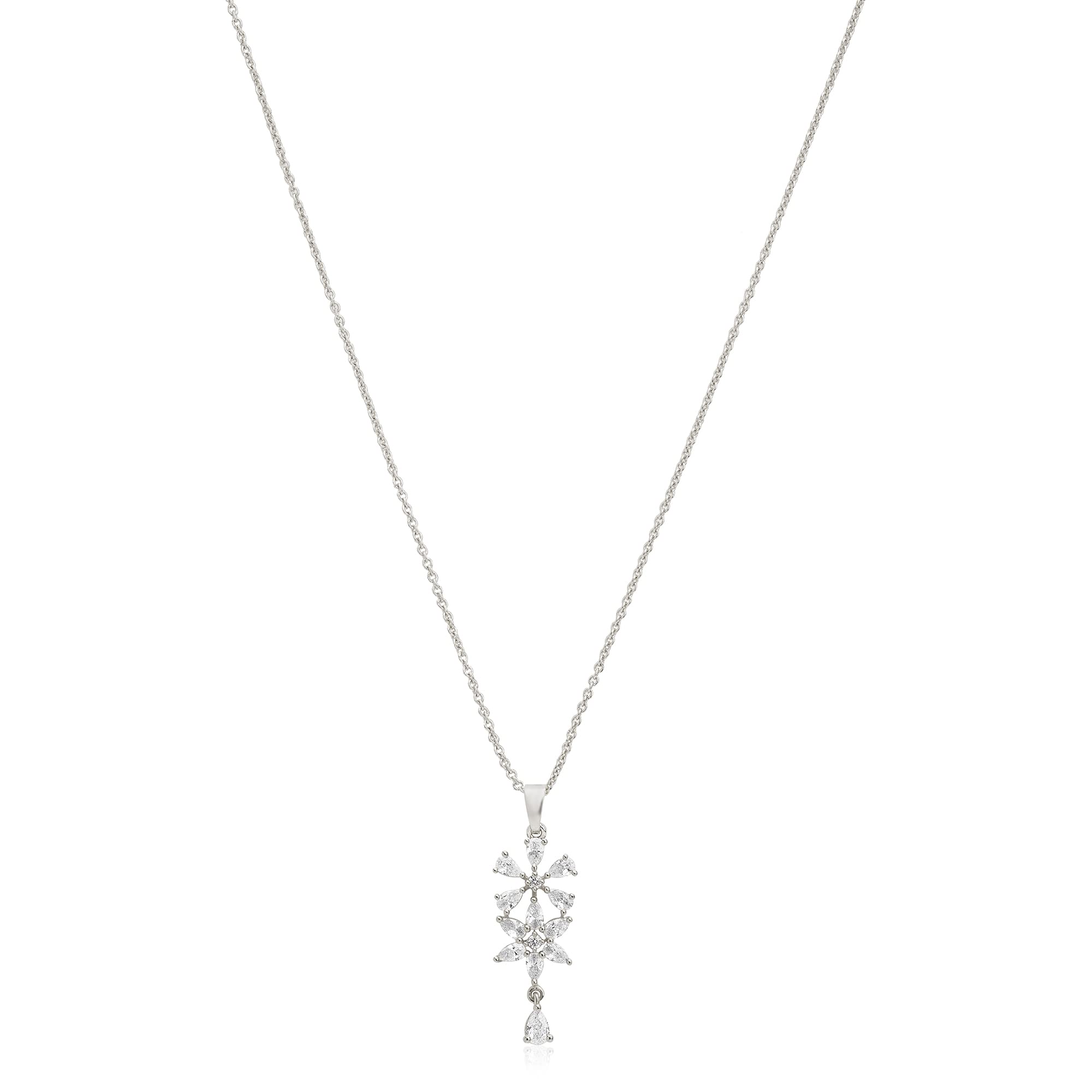 Hot And Bold Minimalistic Pendant Necklace With Austrian Cubic Zirconia For Women And Girls With Extendable Chain. (HABJN_M_0061) (B0BVBY3CC9) Amazon Price History, Amazon Price Tracker