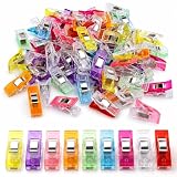 100 Pcs Multipurpose Sewing Clips Premium Quilting Fabric Clips for Hemming Supplies Embroidery Sewing Accessories Crafting Tools