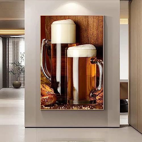 Bière Affiches Toile HD Impression Murale d'Art KEBIA 60x80cm