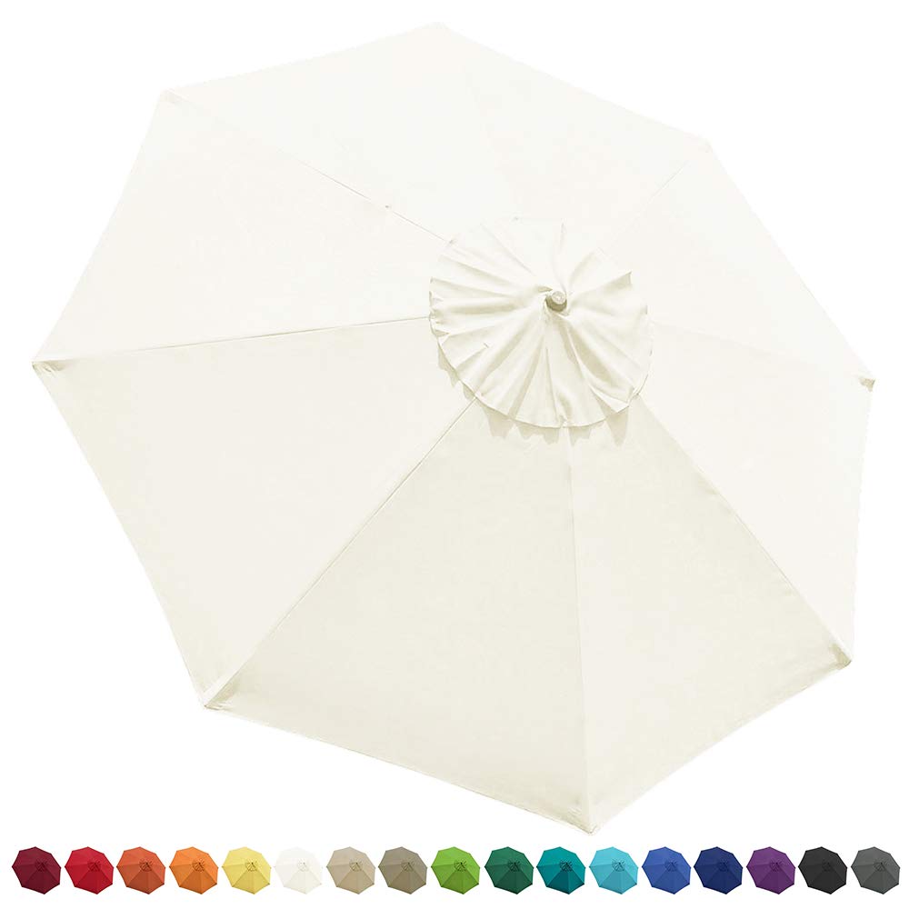 Eliteshade 9ft Patio Umbrella Market Table Outdoor Deck Umbrella Replacement Canopy Cover Canopy Only White Buy Online In Colombia Missing Category Value Products In Colombia See Prices Reviews And Free