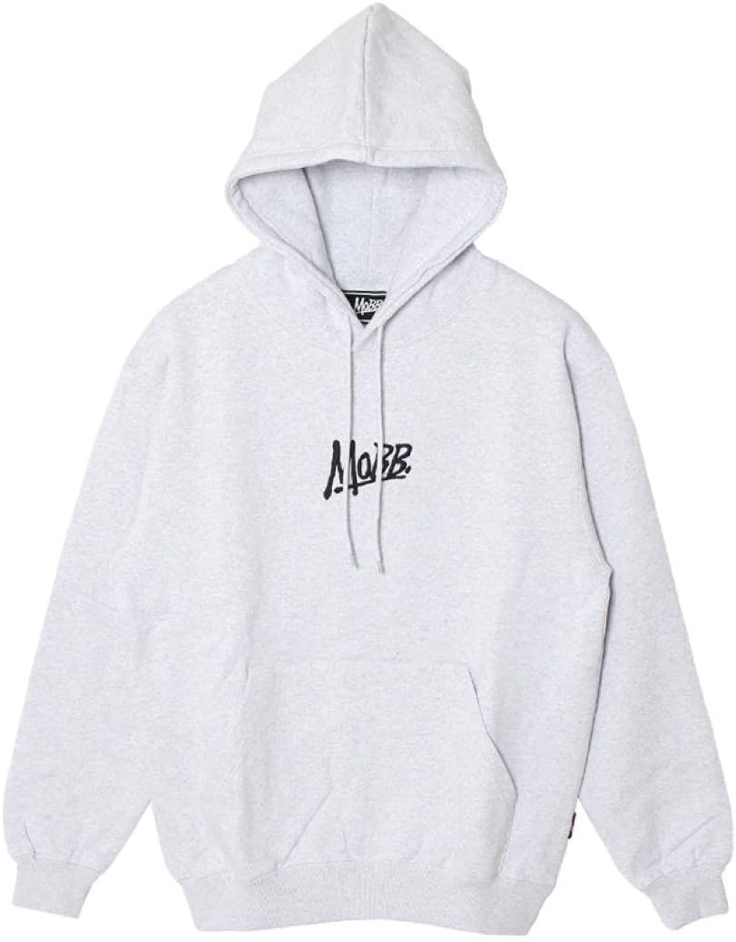 MOBB グレー フード付きパーカー Mサイズ プルオーバー モブ パーカー