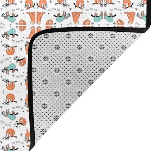 Tapis paresseux marron grand format pour masquer un sol abîmé - 6