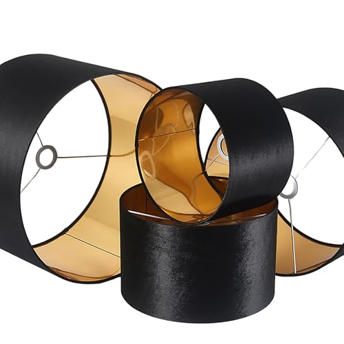 Abat-jour velours noir 45 cm