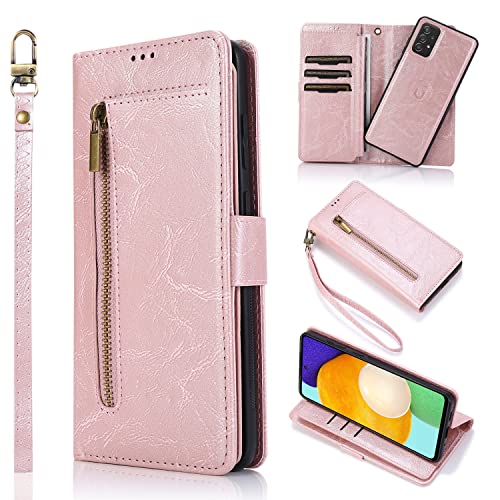 Coque portefeuille Samsung A52 résout le manque de place rose gold
