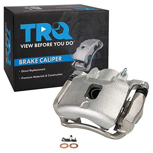 Image of TRQ Front Right Brake Caliper w /Bracket Passenger Side