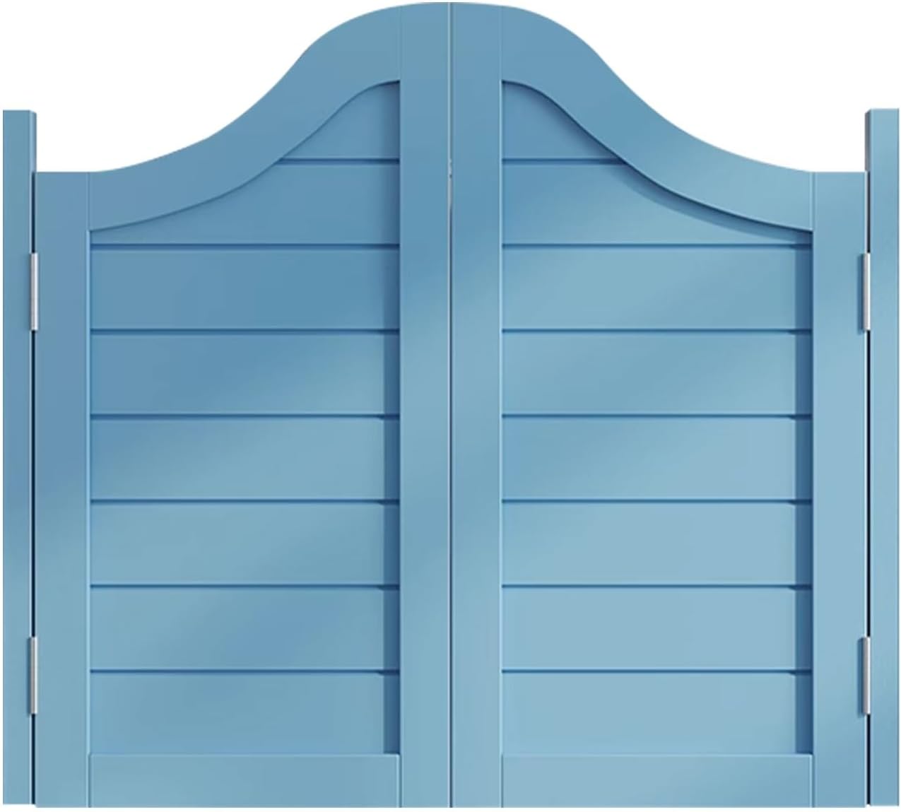 Cafe Door Swinging Door Interior Solid Wood Swing Door 31"-51" Wide Partition Half Door Two-Way Open Saloon Doors Entrance Fence Gate With Metal Hinges For Bathroom Hallway Kitchen Bar(Blue,37"x39")