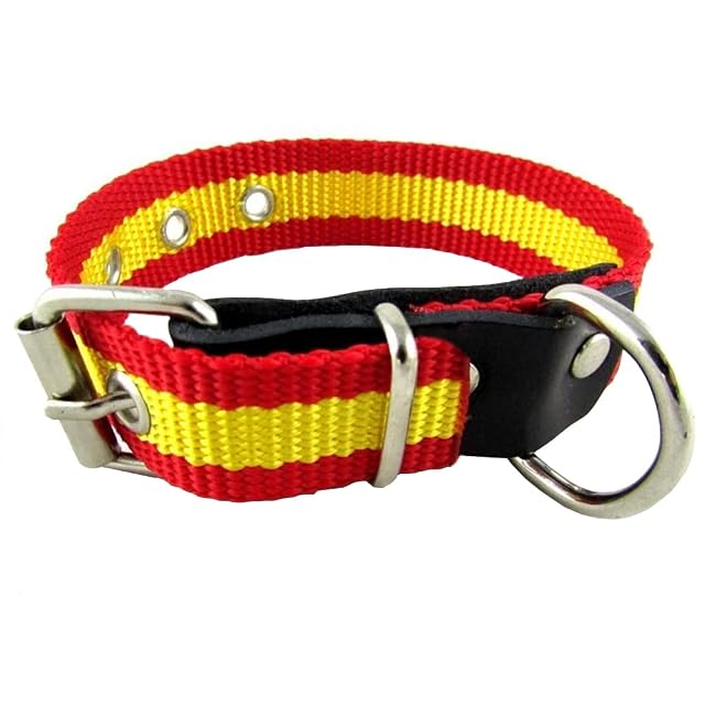 Foto 2 de 6 de Collar de Perro Bandera de España de Nylon 55 cm