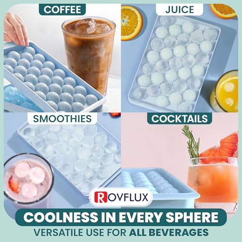 Set de moldes redondos para cubos de hielo, 2 piezas miniatura 4