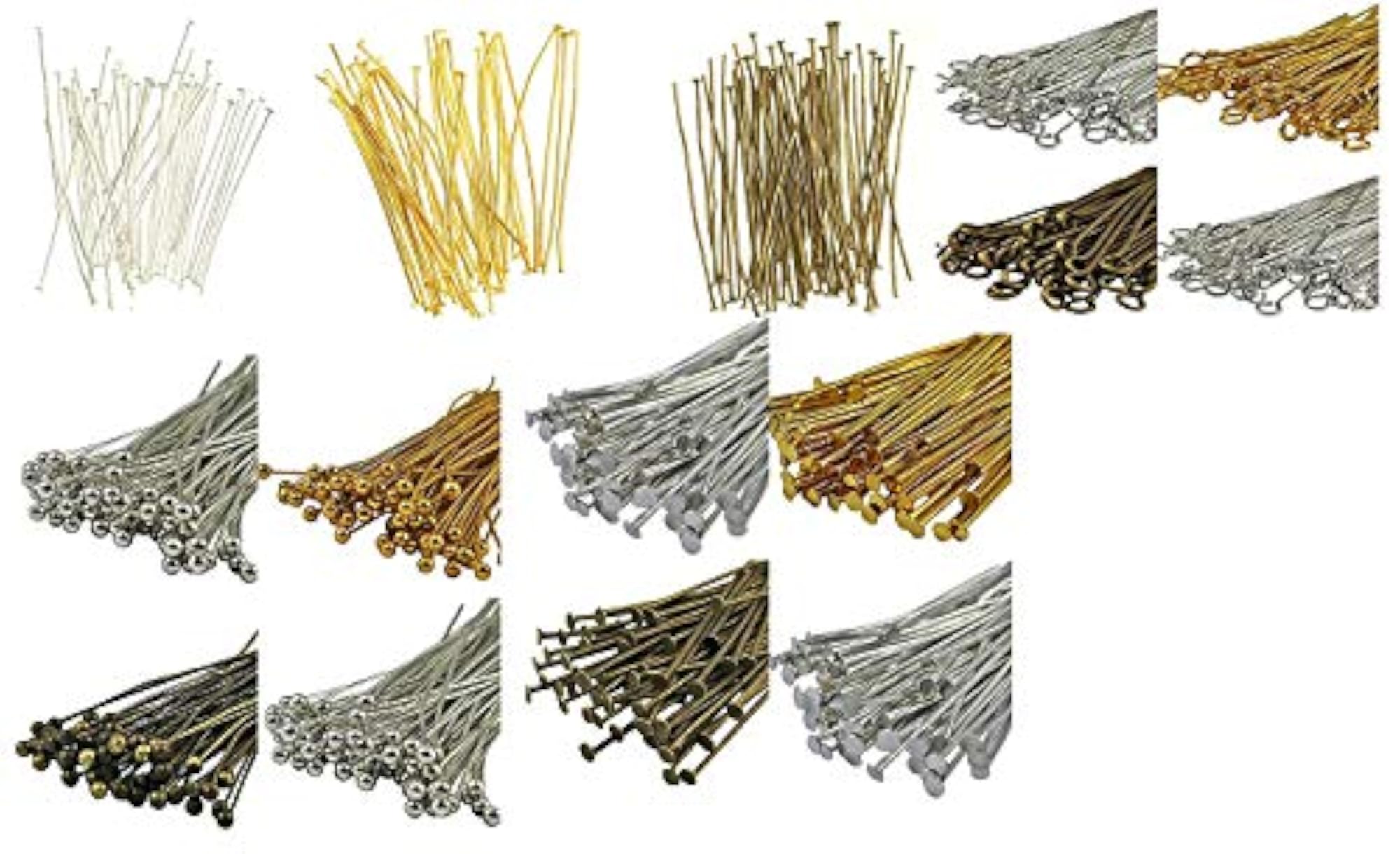 15mm Ball Pins - Silver, 100Pcs for Jewellery Making