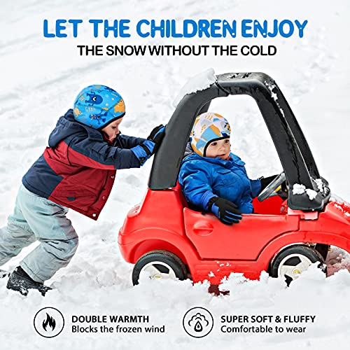 Hikenture Kids Skull Cap Helmet Liner Winter Hat for Boys and Girls Beanie Ski Hat with Thermal Fleece for Snow Sports…4