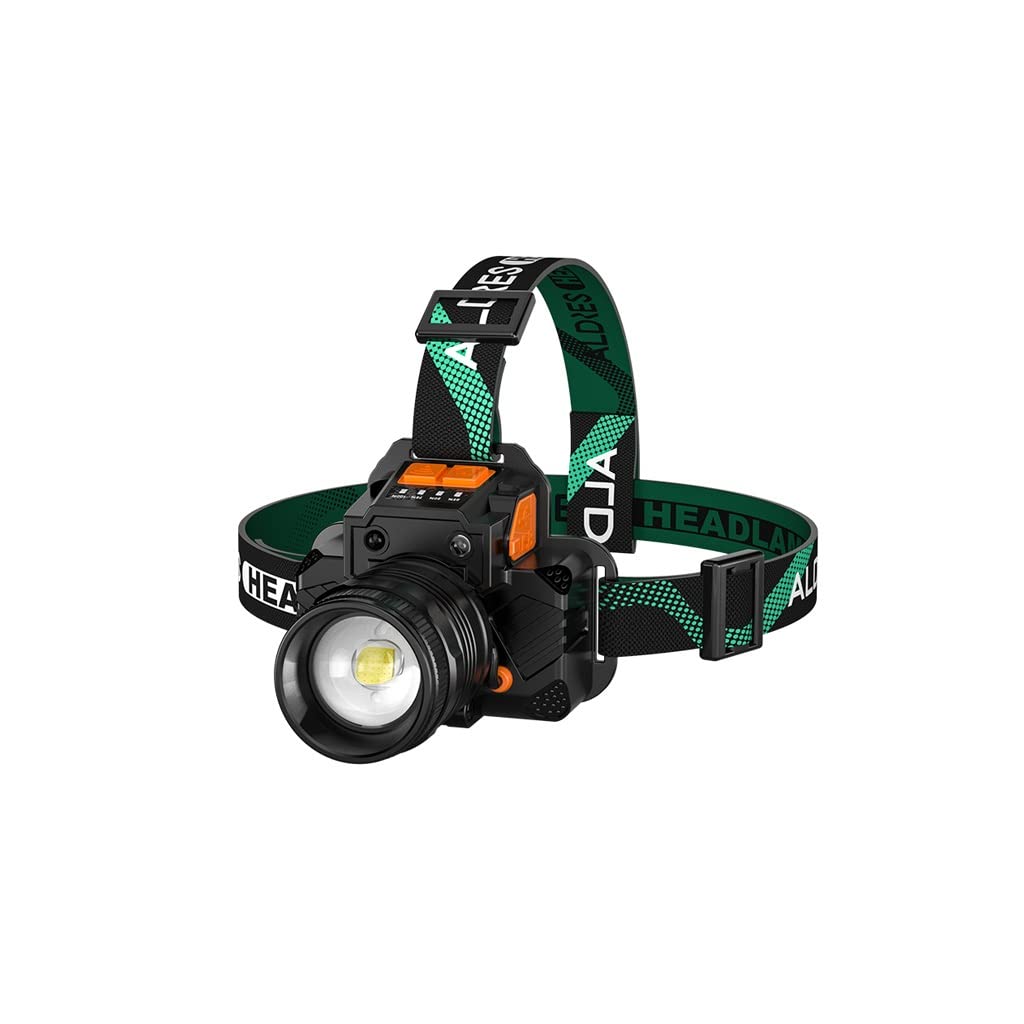 OYYMTE LED Zoom Induction Headlight Strong Light Charging Head-Mounted Outdoor Long-Range Flashlight Fishing Night Fishing Miner's Lamp