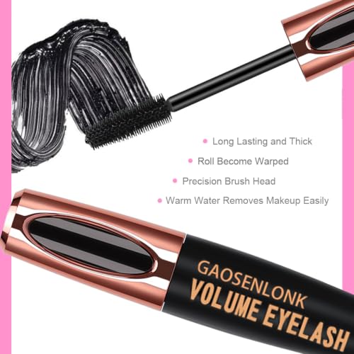 Image of 2Pcs 4D Silk Fiber Lash Mascara, Long Lasting Eyelashes Mascara