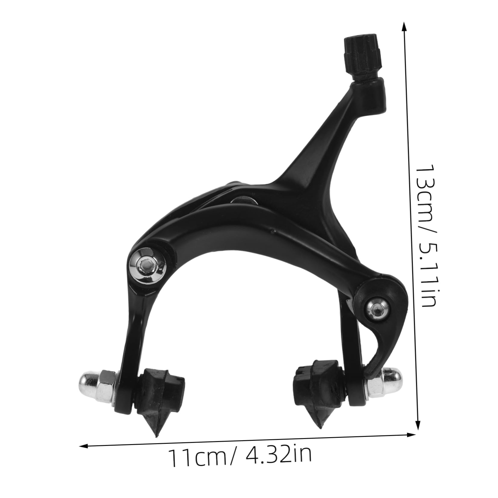 GRIRIW 1Pair Bike Brake Caliper Durable Aluminum Alloy Bicycle Brakes for Mountain Bikes Front Rear Calipers Weather Resistant Design Enhanced Stopping Power Kit