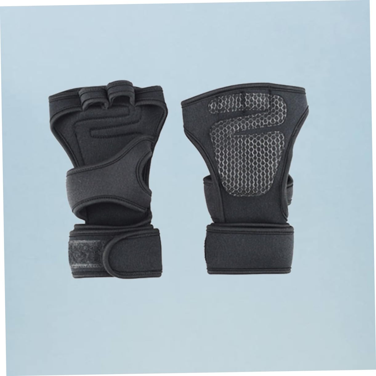 HANABASS guanti da sollevamento pesi guanti fitness Black