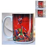 Apto para lavavajillas. Zelda Ocarina of Time - Taza (320 ml), color rojo