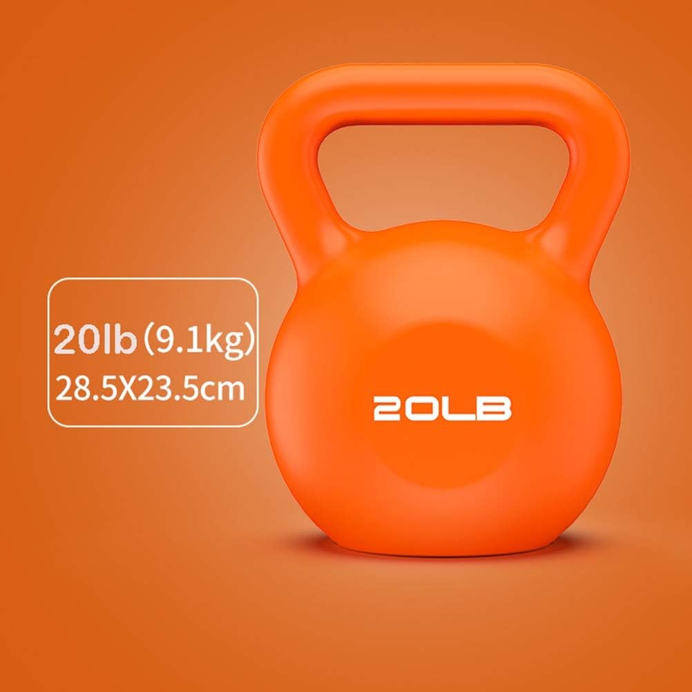 Kettlebells AGYH Color Fitness Kettlebells, Men And Women Professional Strength Training Weights, Home-gym Sports Equipment，20lb / 9.1KG (Color : Orange)