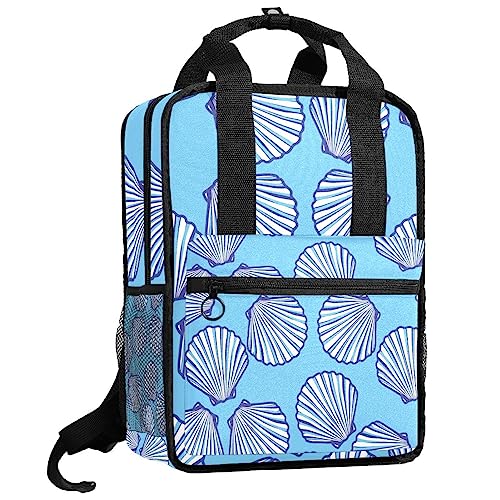 Sac à dos garçons pour l'école et les sorties, grand cartable bleu 35cm à bretelles