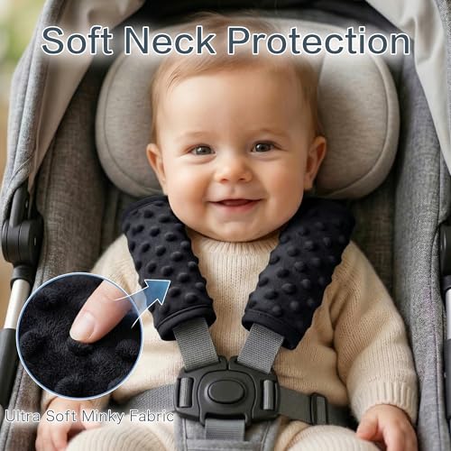 image for Pro Goleem Car Seat Strap Covers for Babies Soft Car Seat Strap Should