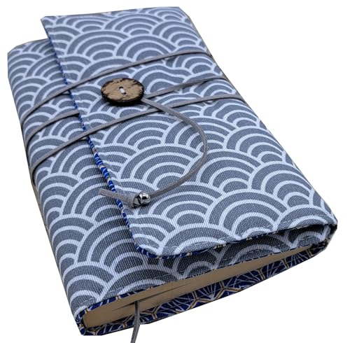 Protège livre handmade, couverture format poche, couvre-livre en tissus coton