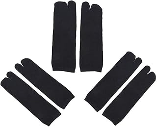 3 Pairs Unisex Japanese Kimono Flip Flop Sandal Split Toe Tabi Ninja Geta Socks