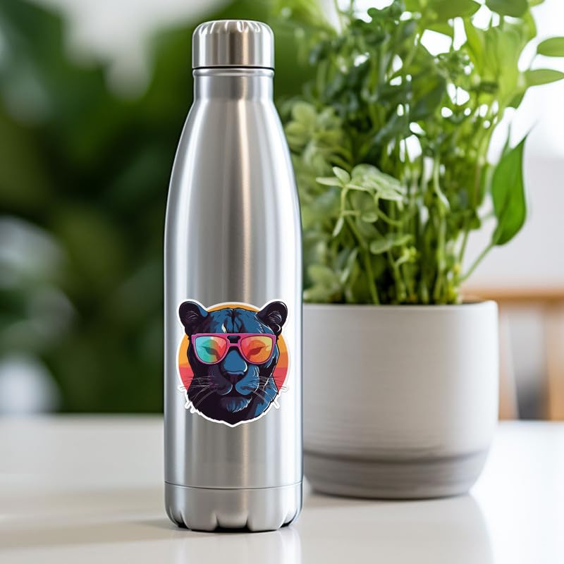 Generic Cool Panther Sticker - Vinyl Waterproof Decal for Car, Laptop, Wall, Window, Door, Water Bottle, Bumper Sticker Size - 3'' Longer Side