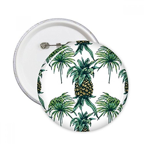 Pins rond Ananas Fruit vert idéal pour décorer une veste en jean lors de vos sorties d'été
