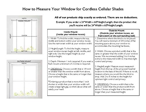 image for Calyx Interiors Cordless 9/16-Inch Cellular, Honeycomb Shades, 69-Inch