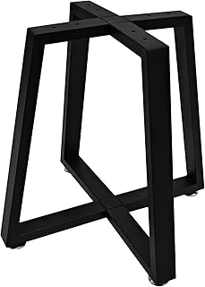 Round Metal Coffee Table Legs,16 Inch Black Iron Dining Table Base Only,Large Circle End Table Legs