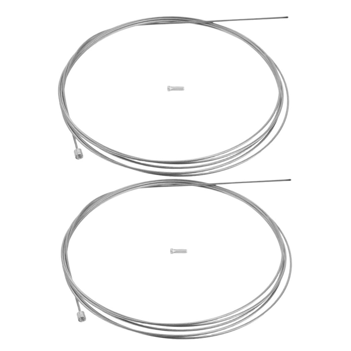 SUPVOX 2pcs Stainless Steel Bicycle Gear Cable Brake and Shift Line Kit for Mountain and Road Bikes Fit for Smooth Shifting and Braking Performance