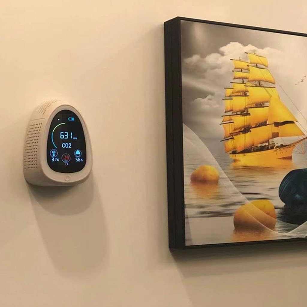 CO2 Detector Meter Air Analyzer Detector Carbon Dioxide Co2 5000ppm Temperature Humidity Meter