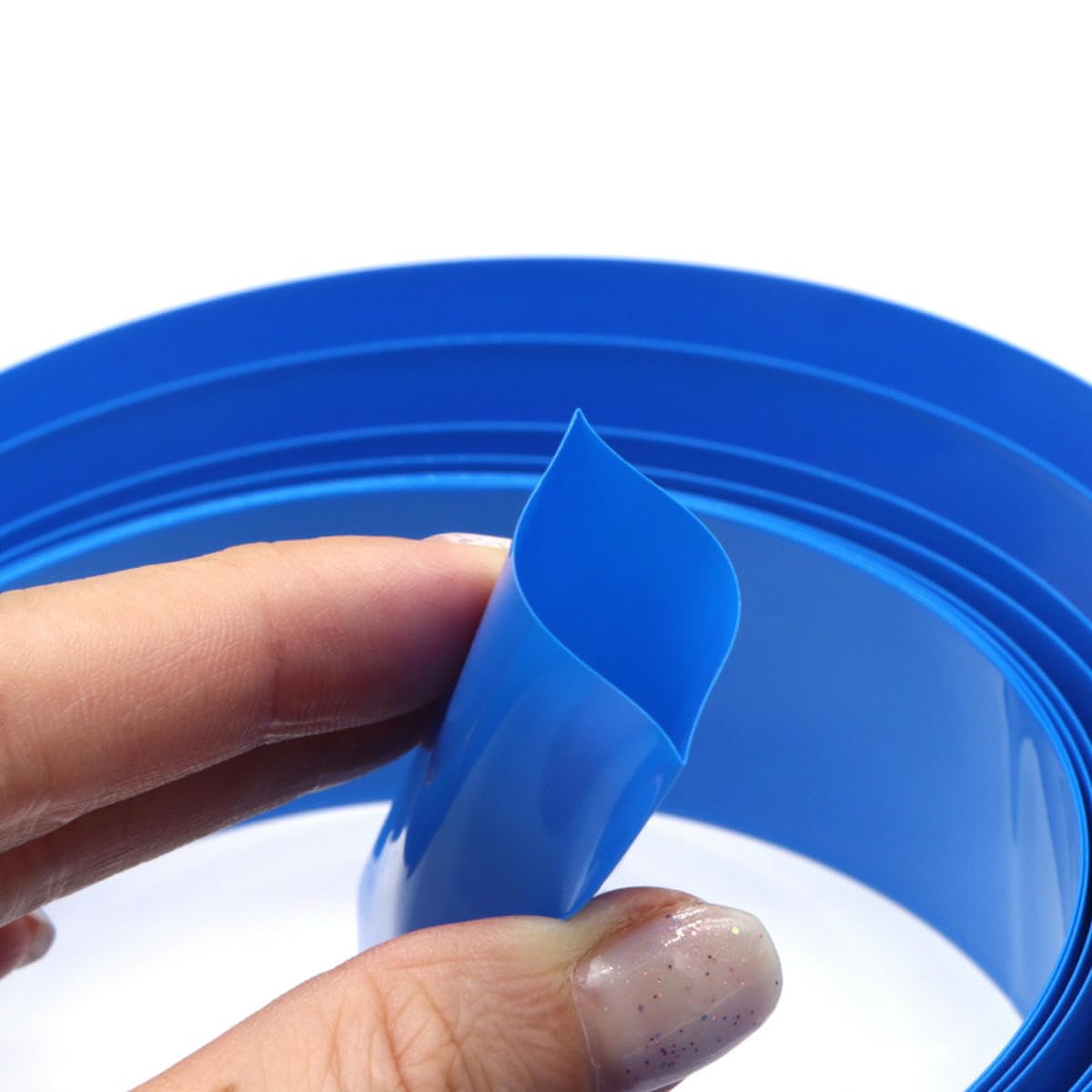 Guaina termorestringente piatta in PVC, Guaina termorestringente in PVC piatto blu larghezza 125-625 mm lunghezza 1 metro(Blue Width 625mm Dia398mm)