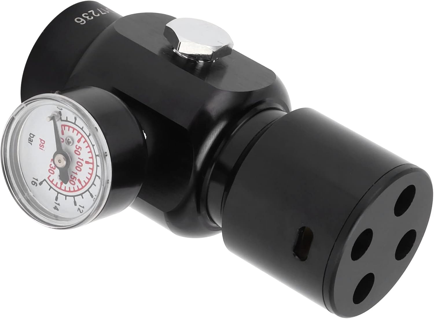 Mini CO Regulator Carbon Dioxide CO2 Regulator Stainless Steel for Beer Soda Water Paintball Tanks with Pressure Gauge