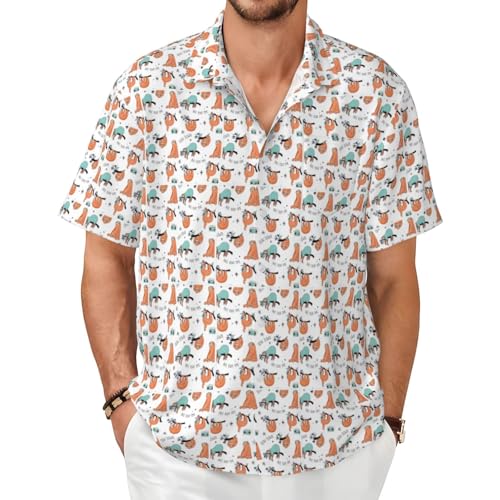 Chemise manches courtes homme paresseux amusant pour éviter la chaleur en voyage
