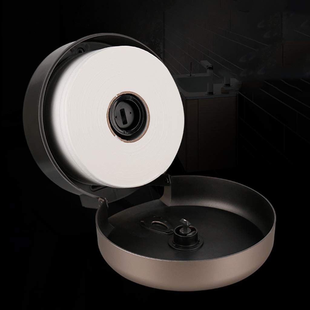 HLTYGWX Portarotolo per Carta igienica, portarotolo per Bagno di casa per Hotel di Grande capacità Montato a Parete con Scatola per fazzoletti in plastica con Serratura