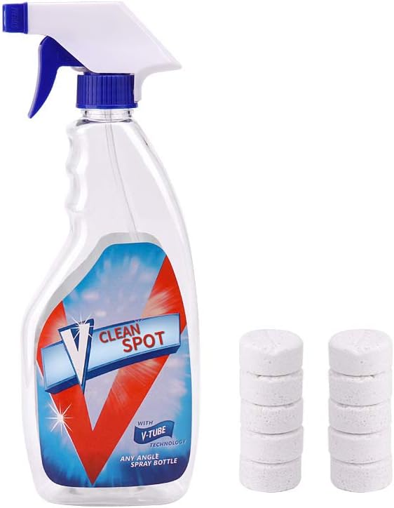 HyPee Multi Functional Effervescent Spray Cleaner Set with 1 Spray Bottle - All Purpose Home Cleaning Effervescent Spray Cleaner (40pcs with Bottle)