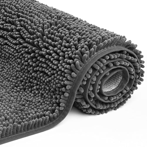 Cybstrax Bath Rug Mat,Extra-Soft Absorbent Chenille Bathroom Mats, 60