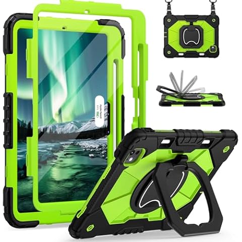 WESOROL Case for iPad Pro 11 Inch Case M4 2024, Heavy-Duty iPad Pro 11 Case with Pen Holder Screen Protector, 360 Rotating Stand Case for 11 Inch iPad Pro Case 5th Generation, Navy Blue Cover