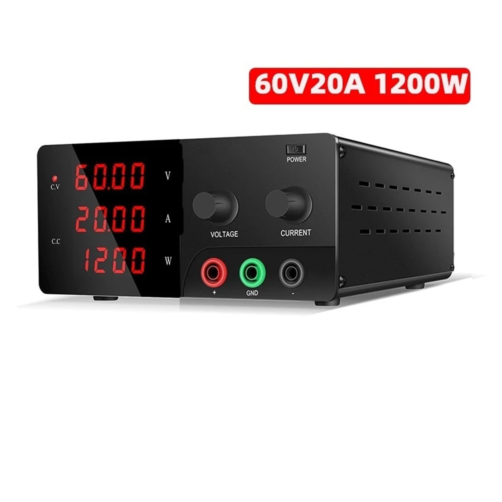 Alimentatore 60V 20A Cifre Alimentatore da banco Regolabile 30V 10A 20A 30A Alimentatore Regolato Stabilizzatore di Corrente 15V(600W 30V20A,110V)