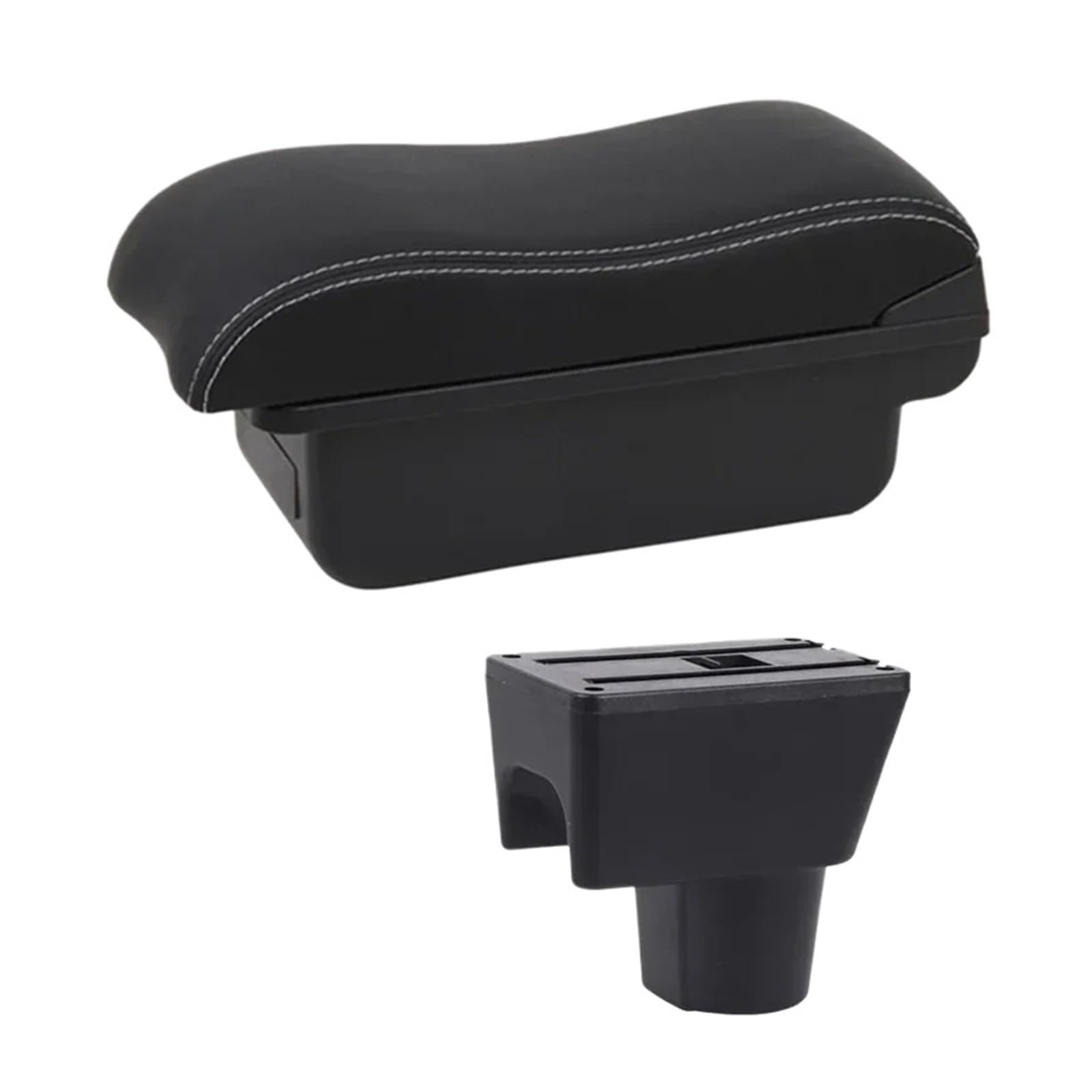 Umdjju B2 White Line For Duster 2010-2019 Armrest Box Central Store Content Captur Car Centre Console Armrest Box(B2 White Line)