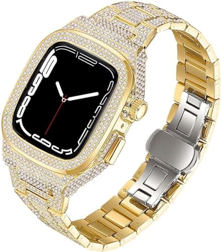 Bracelet de montre tendance avec cadran strass pour Apple Watch SE