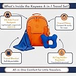 3pc Kids Travel Backpack | Includes Air tagholder for kids travel pillow and blanket | Boys Christmas gifts for kids backpack boys | Disney world essentials - Image 2