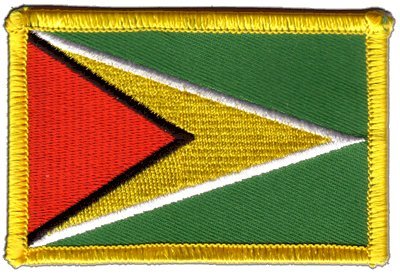 Aufnäher Patch Flagge Guyana - 8 x 6 cm